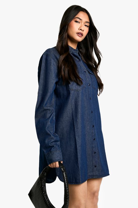 Denim Oversized Shirt Dress