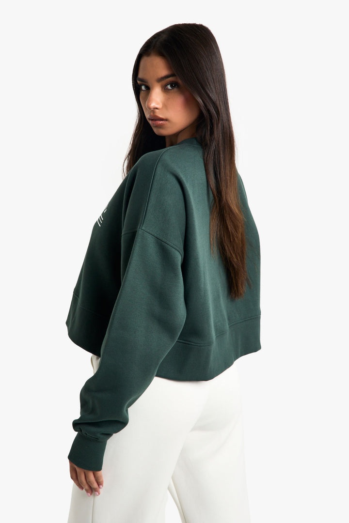 Saint Germain Athletics Club Slogan Boxy Crop Sweatshirt
