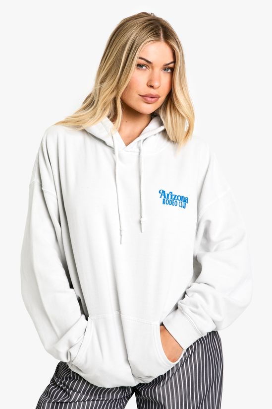 Arizona Rodeo Club Printed Oversized Hoodie