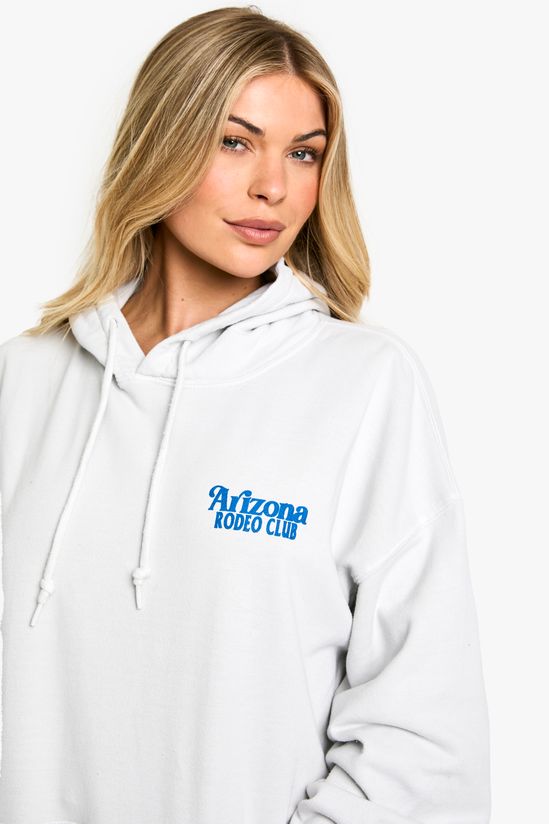 Arizona Rodeo Club Printed Oversized Hoodie