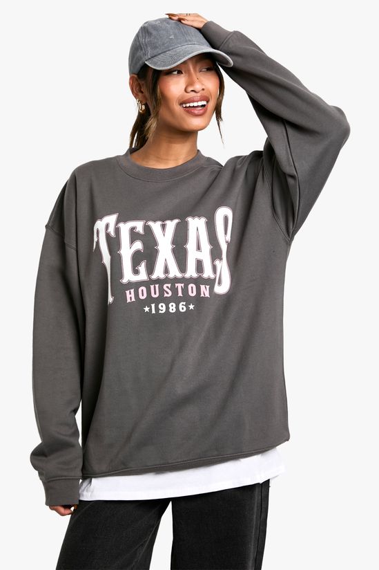 Texas Houston Oversized Sweatshirt