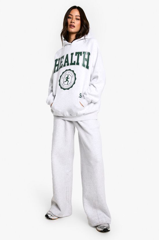 boohoo Tall Health Graphic Printed Oversized Hoodie
