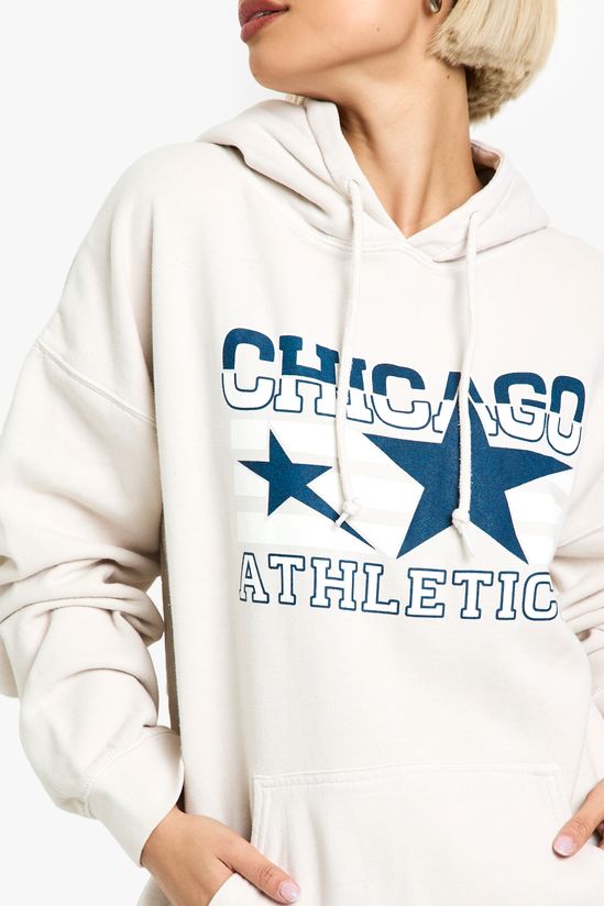 Overdye Chicago Athletics Star Oversized Hoodie