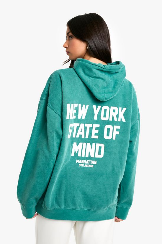 Overdye NY State Of Mind Oversized Hoodie