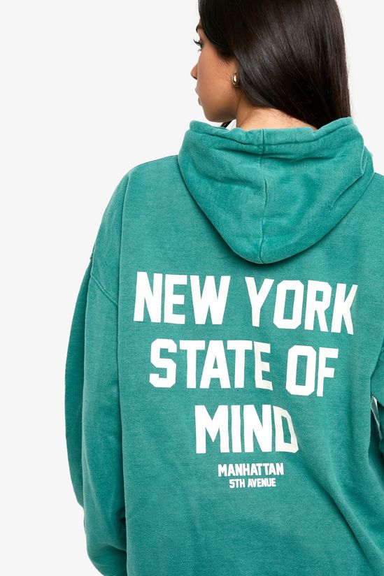 Overdye NY State Of Mind Oversized Hoodie