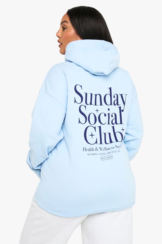 Plus Sunday Social Club Oversized Hoodie