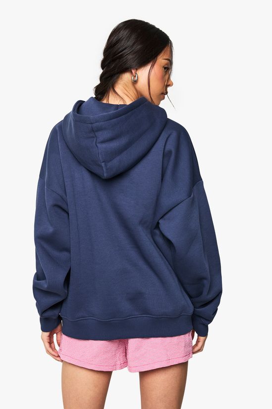 USA Flag Embroidered Oversized Hoodie