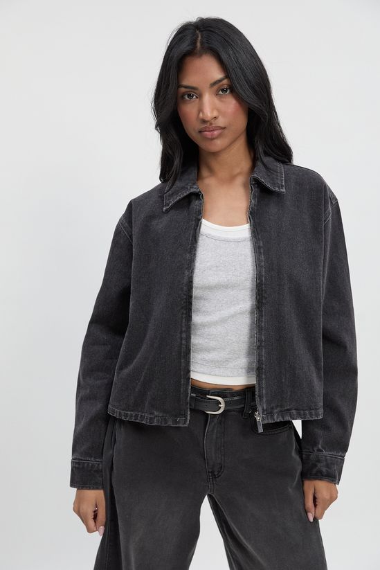 Collared Denim Jacket