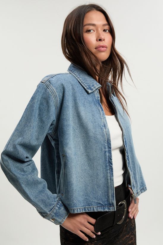 Collared Denim Jacket