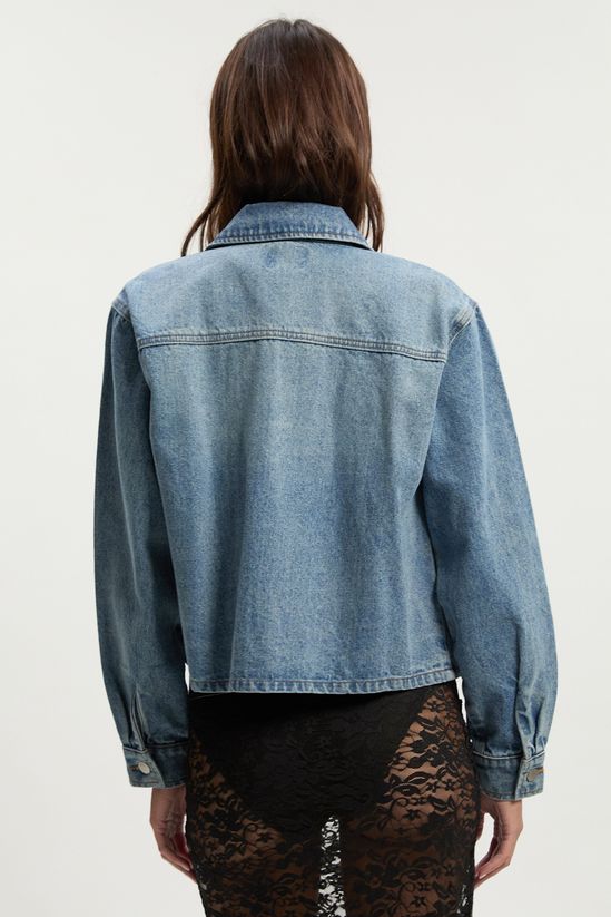 Collared Denim Jacket