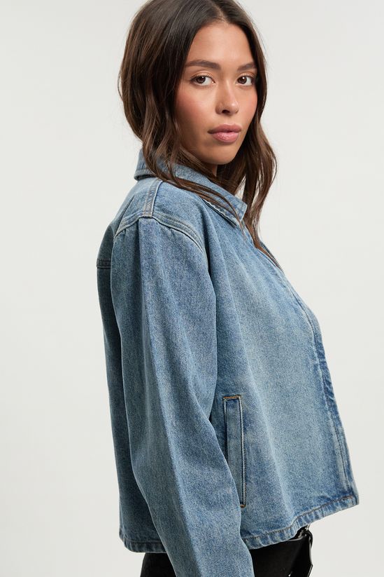 Collared Denim Jacket