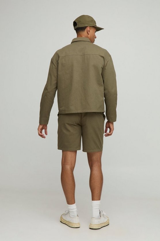 Relaxed Canvas Cargo Short