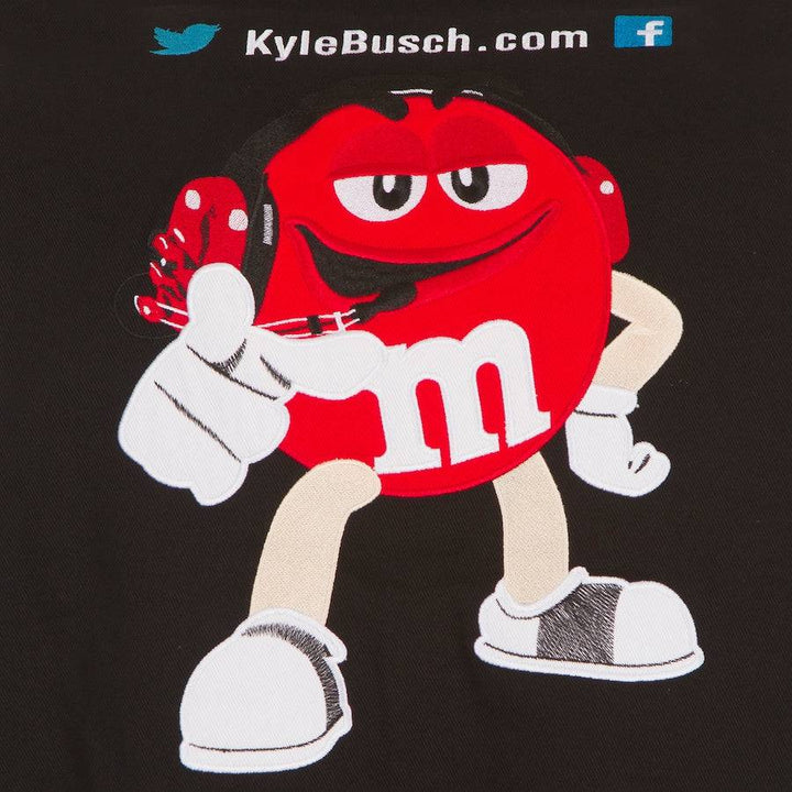 Kyle Busch M&Ms Full-Snap Twill Jacket JH Design Black