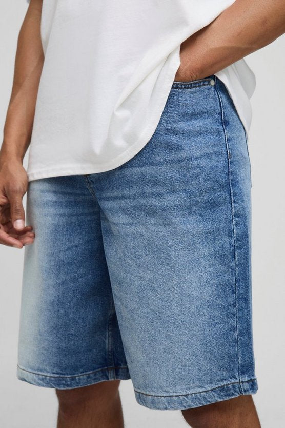 Regular Fit Ombre Washed Jorts