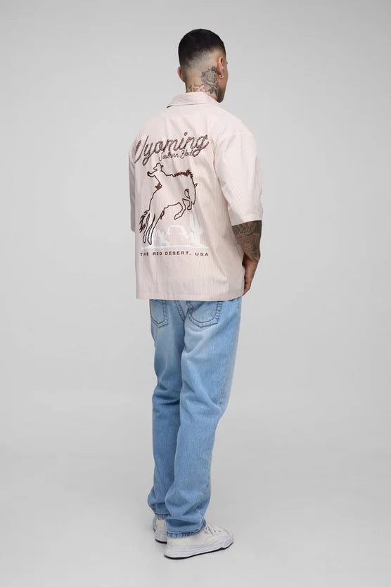 Tall Chunky Contrast Stitch Straight Leg Jeans