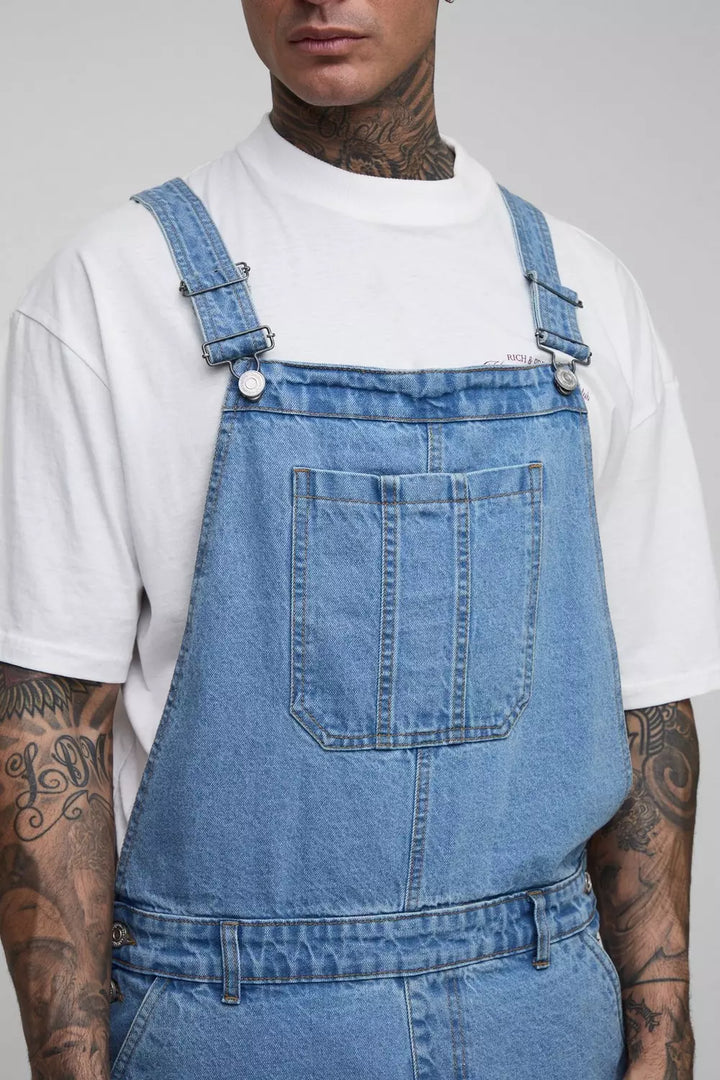 Tall Relaxed Fit Carpenter Short Dungarees