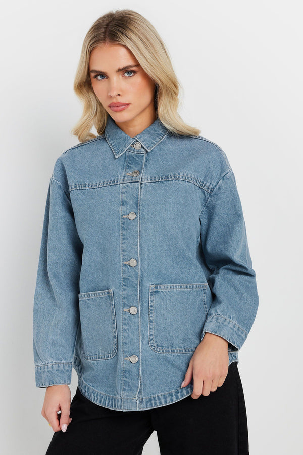 PixieGirl Petite Denim Shacket