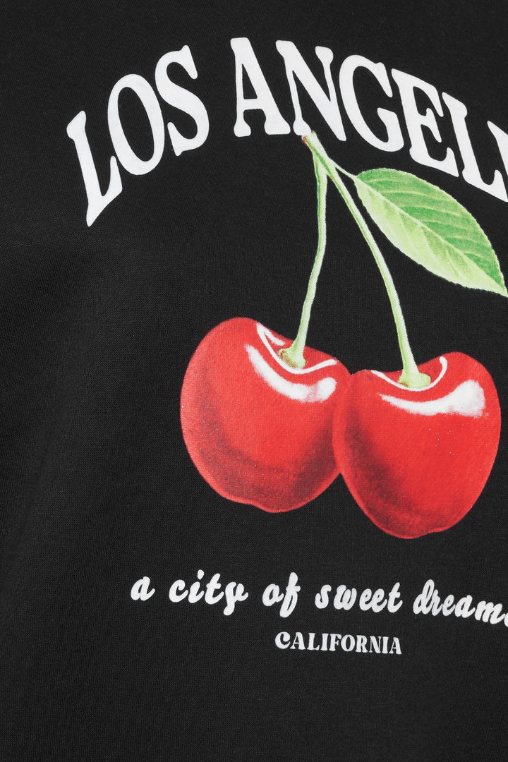 'Los Angeles' Cherry Print Sweatshirt