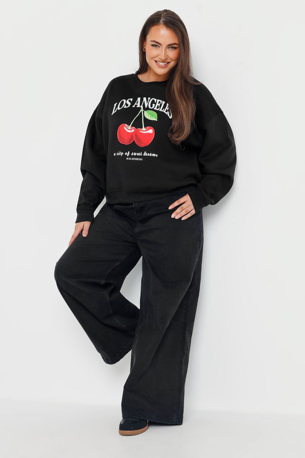 'Los Angeles' Cherry Print Sweatshirt