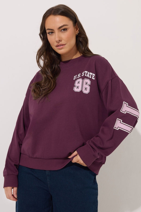Yours 'Illinois' Back Printed Sweatshirt