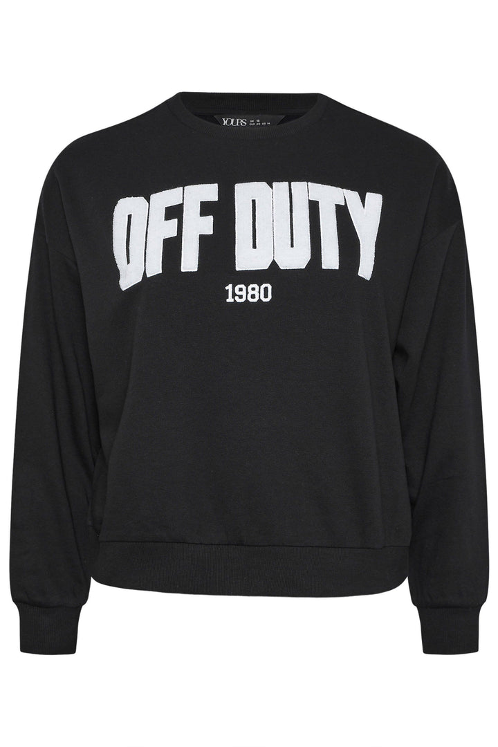 Yours 'Off Duty' Slogan Sweatshirt