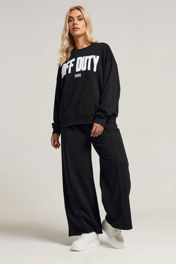 Yours 'Off Duty' Slogan Sweatshirt