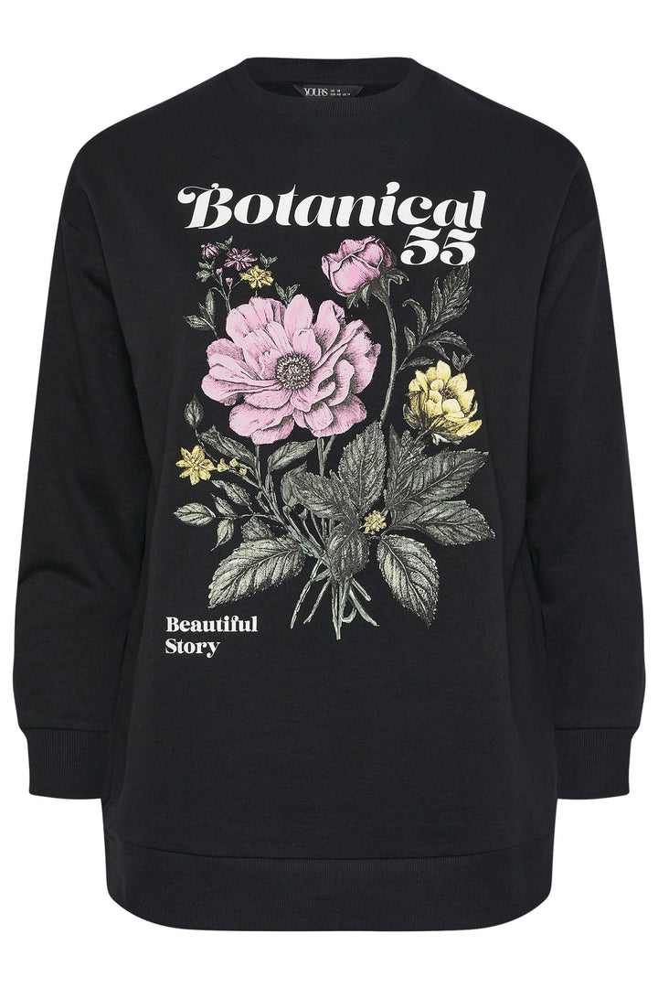 Yours 'Botanical' Floral Sweatshirt