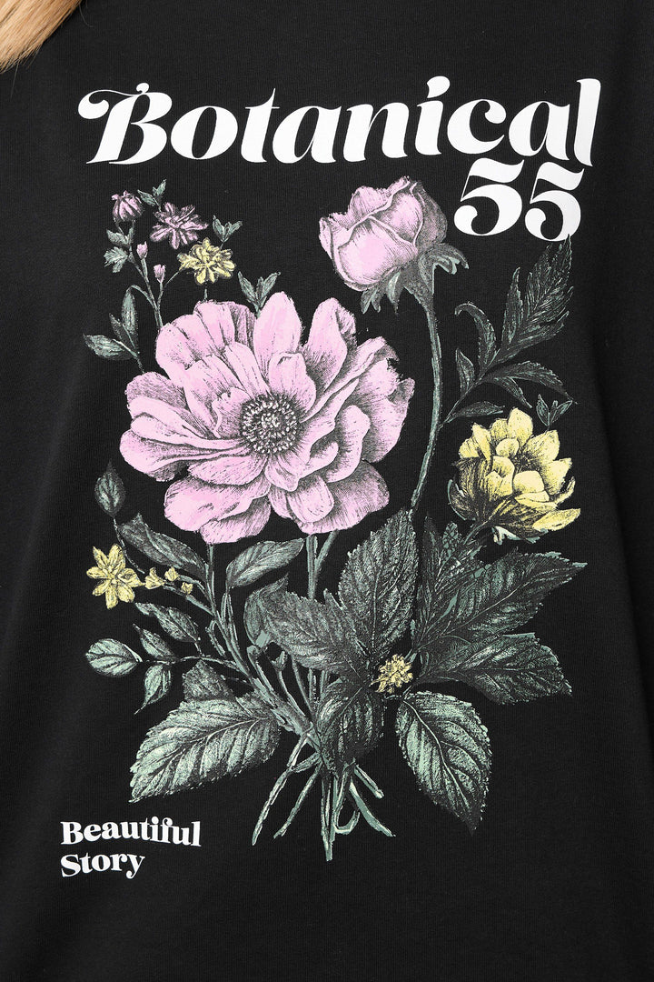 Yours 'Botanical' Floral Sweatshirt