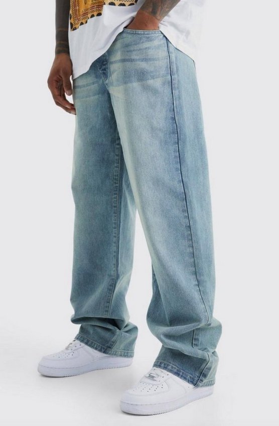 Baggy Rigid Washed Jeans