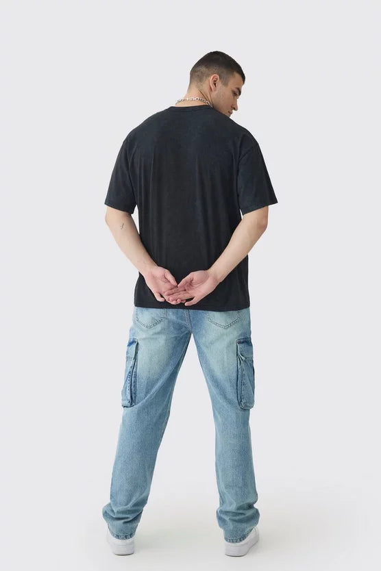 Tall Straight Rigid Cargo Jeans