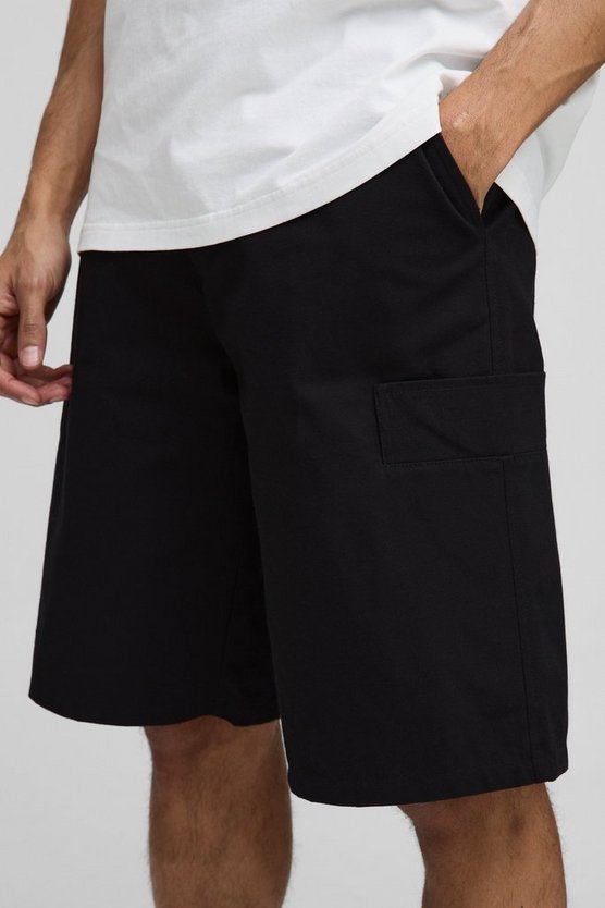 Bermuda Canvas Cargo Shorts