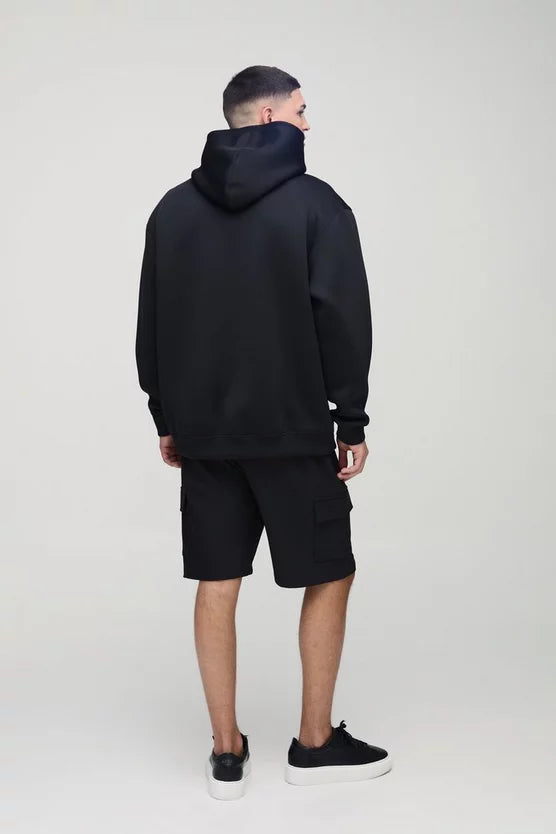 Elasticated Waist Relaxed Technical Stretch Cargo Shorts