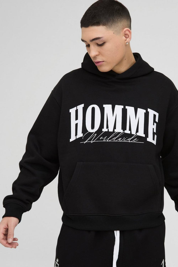 Oversized Boxy Homme Hoodie