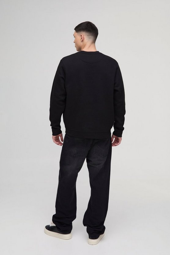 Regular Fit BM Floral Printed Sweatshirt