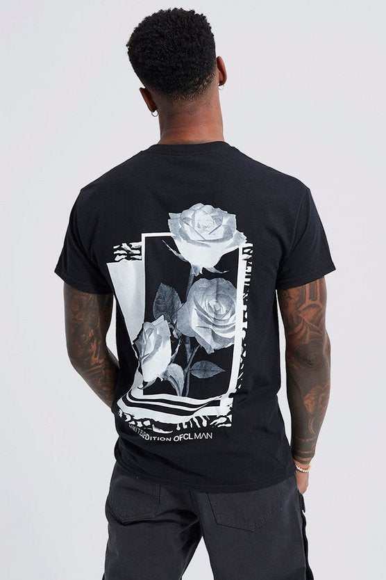 Regular Fit Rose Graphic T-shirt