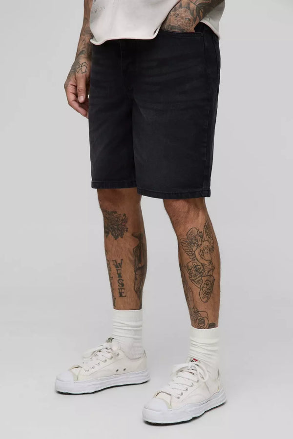 Tall Relaxed Rigid Denim Shorts