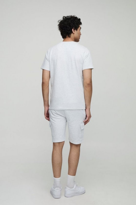 260GSM Loopback Basic Slim Fit Cargo Short