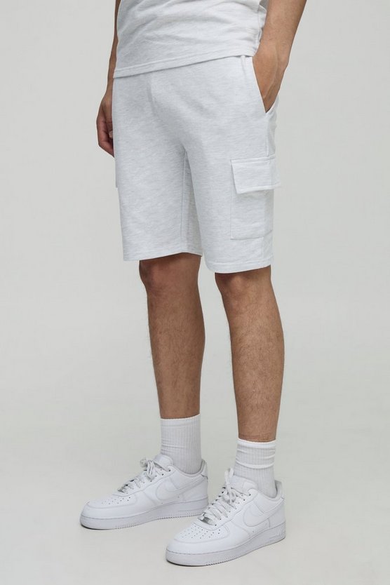 260GSM Loopback Basic Slim Fit Cargo Short