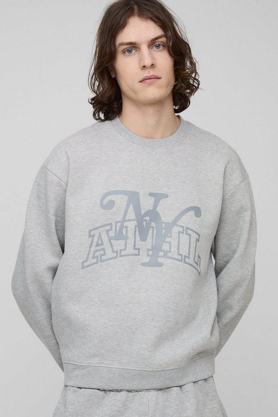 Tall Tonal Varsity Oversized Boxy Sweat