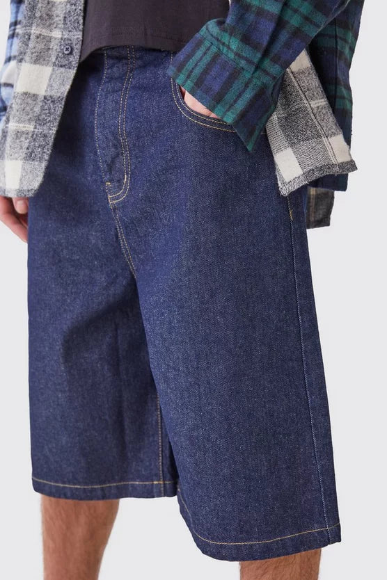 Denim Jorts In Indigo