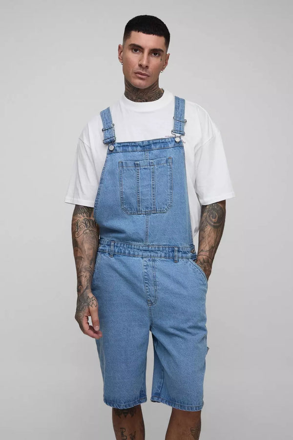 Tall Relaxed Fit Carpenter Short Dungarees
