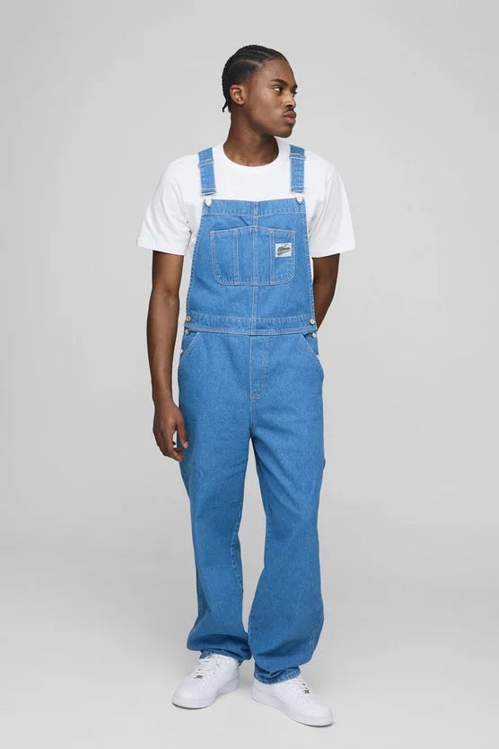 Relaxed Fit Worker Denim Dungarees