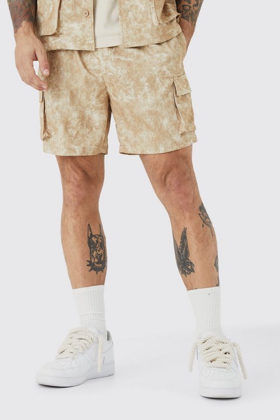 Elasticated Waistband Regular Fit Cargo Short