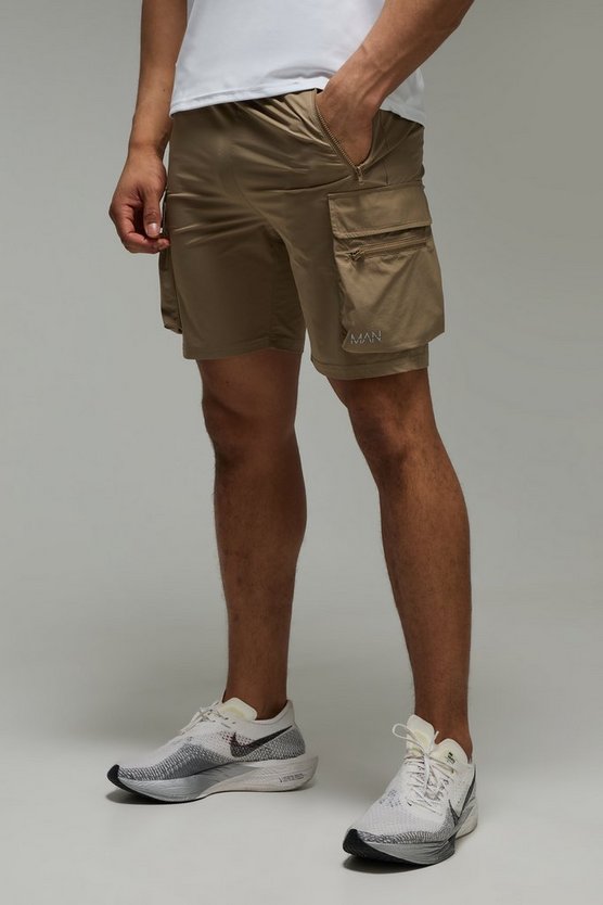 Man Active Lightweight 5inch Slim Cargo Shorts