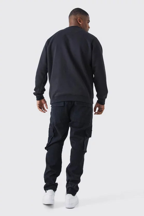 Plus Skinny Stretch Carpenter Cargo Jeans