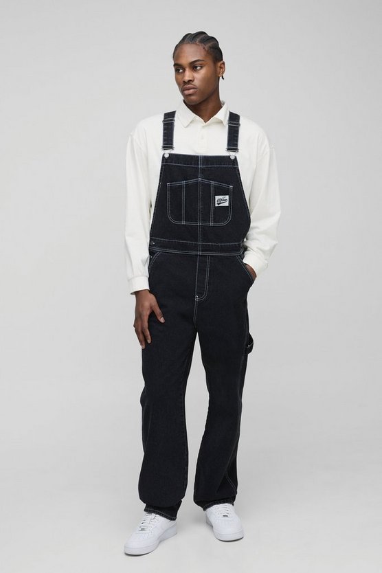 Relaxed Fit Worker Denim Dungarees