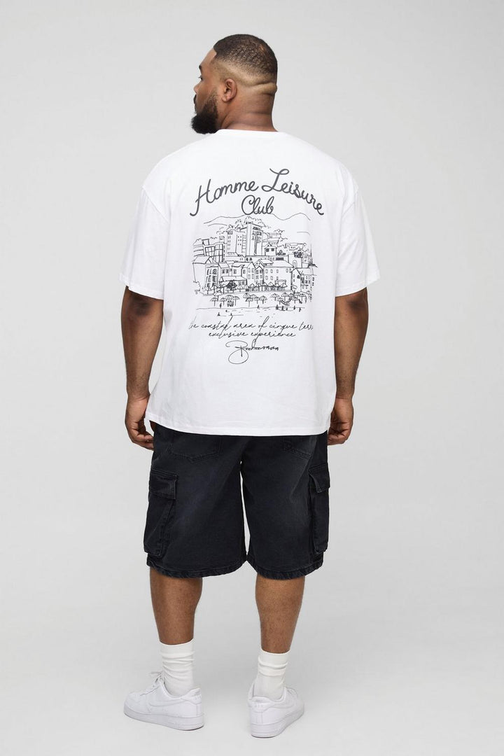 Plus Relaxed Cargo Denim Jorts