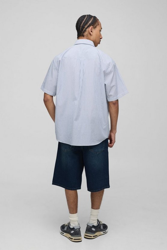 Regular Fit Washed Denim Jorts