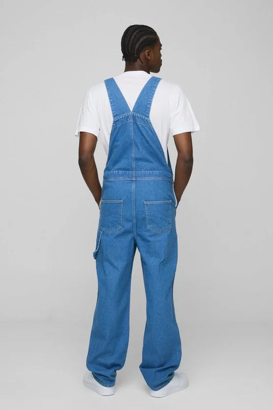 Relaxed Fit Worker Denim Dungarees