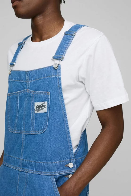 Relaxed Fit Worker Denim Dungarees